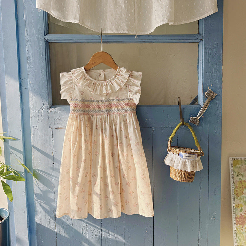 Summer Arrival Baby Girls Fly Sleeves Floral Pattern Dress, MyKids-USA®, Baby & Children's Dresses, MyKids-USA -  -  -  -  -  -  - .