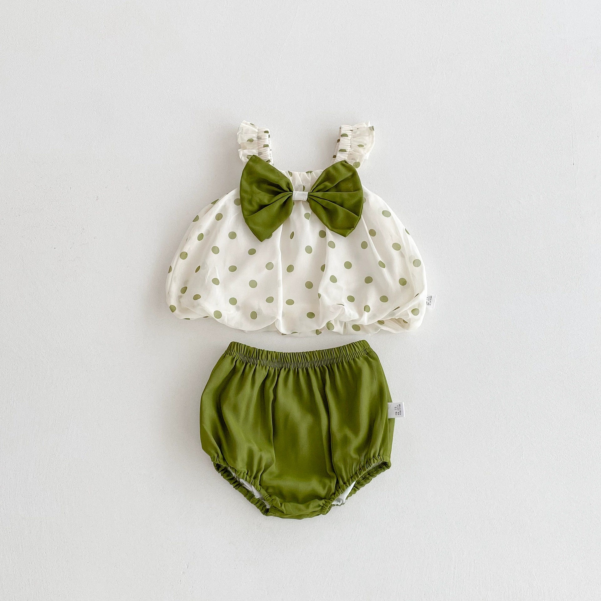 Summer Hot Selling Baby Kids Girls Sleeveless Polka Dots Pattern Top Vest and Bloomers Clothing Set, MyKids-USA®, Baby & Toddler Outfits, MyKids-USA -  -  -  -  -  -  - 