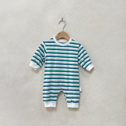 MyKids-USA® Autumn Hot Selling Baby Unisex Striped Long Sleeves Romper