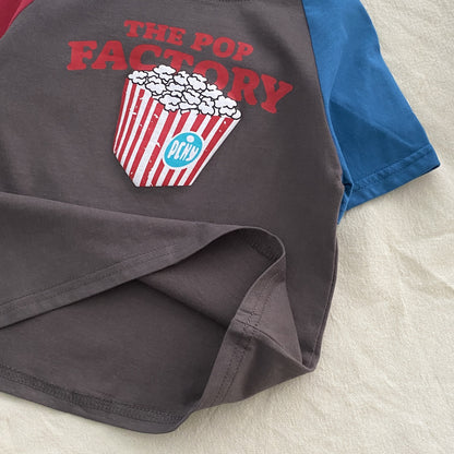 Summer Boys and Girls’ Cartoon and Letters Pattern T-shirt in European and American Style, MyKids-USA®, T-Shirts, MyKids-USA -  -  -  -  -  -  - .