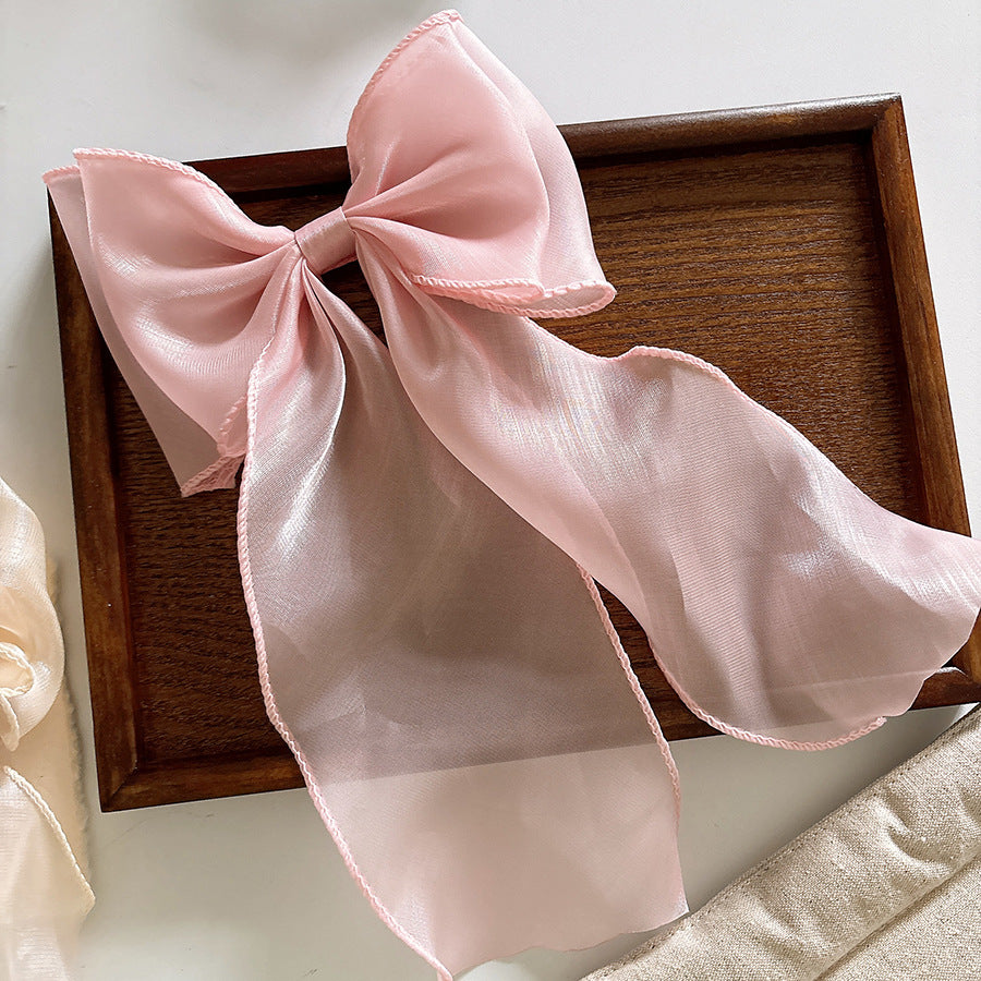 Collection of Butterfly-bow Decorated Hair Clips, MyKids-USA®, Hair Pins, Claws & Clips, MyKids-USA - Size/Age - Average Size (4-10Y) - Color - Light Pink -  -  - TR2601061422-C.