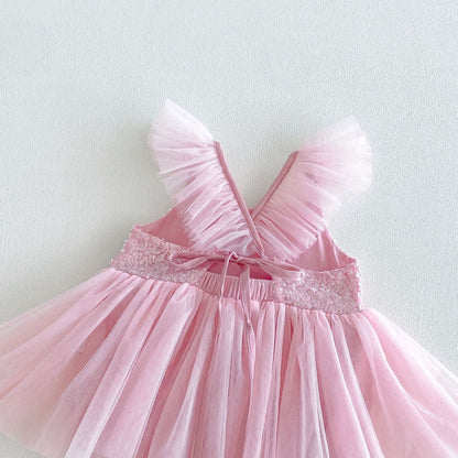 Design Summer Baby Kids Girls Sleeveless Sequins Pattern Strap Bodysuit Dress, MyKids-USA®, Baby & Children's One-Pieces, MyKids-USA -  -  -  -  -  -  - .