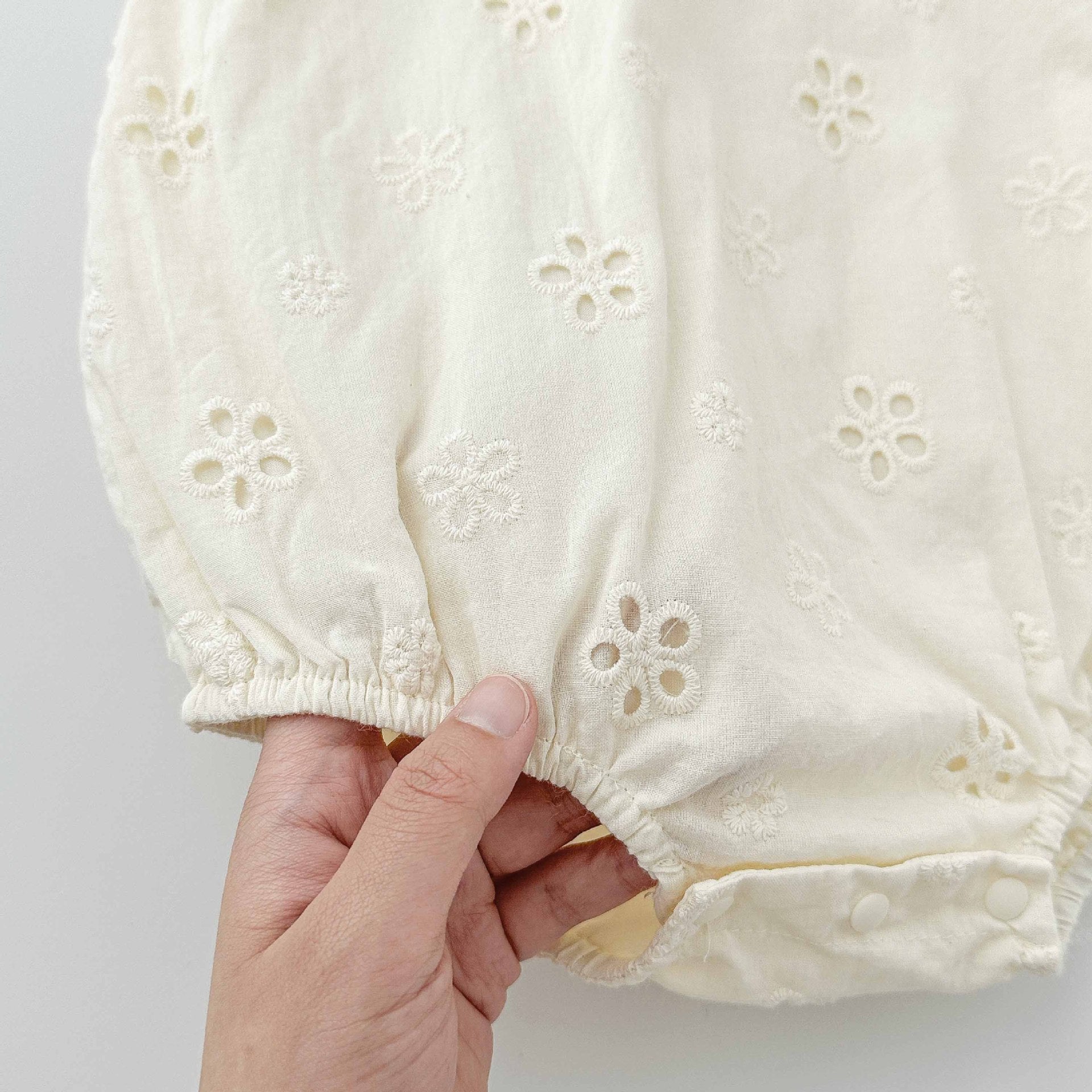 Summer Arrival Baby Girls Cute Solid Color Sleeveless Flowers Pattern Onesies with Collar, MyKids-USA®, Baby One-Pieces, MyKids-USA -  -  -  -  -  -  - 