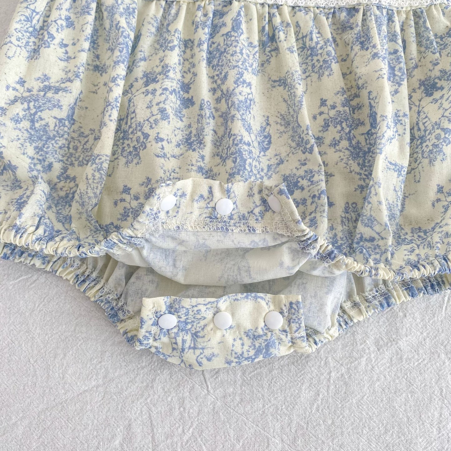 Summer Girls Flowers Pattern Lace Trim Collar Onesies and Dress – Princess Sister Matching Set, MyKids-USA®, Baby & Children's One-Pieces, MyKids-USA -  -  -  -  -  -  - .