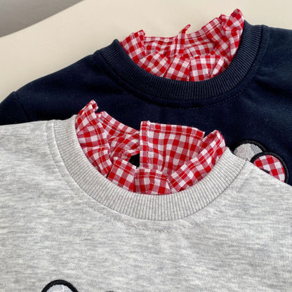 Spring Baby Kids Girls Long Sleeves Cute Cartoon Pattern Pullover and Pants Plaid Clothing Set, MyKids-USA®, Baby & Toddler Outfits, MyKids-USA -  -  -  -  -  -  - .