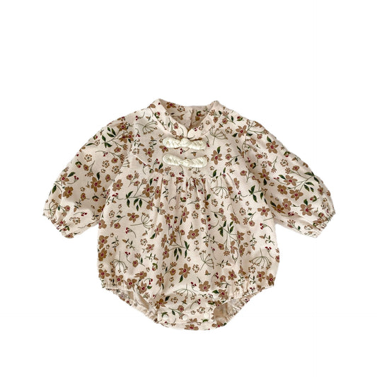 Autumn Floral Pattern Chinese Style Baby bodysuit, MyKids-USA®, Baby One-Pieces, MyKids-USA -  -  -  -  -  -  - .
