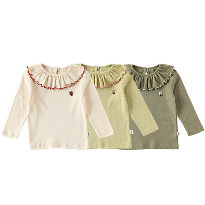 Autumn and Spring Arrival Baby Kids Girls Long Sleeves Flowers Pattern Top, MyKids-USA®, Baby & Toddler Tops, MyKids-USA -  -  -  -  -  -  - 