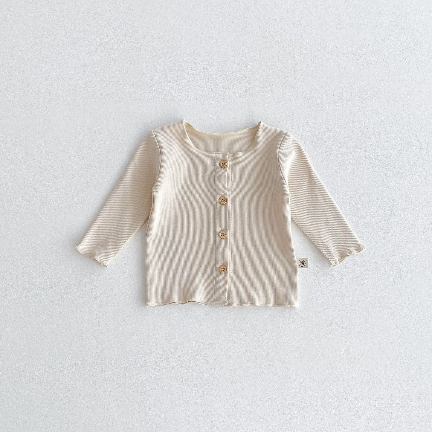 Arrival Spring Baby Kids Girls Solid Color Single Breasted Knitted Shirt, MyKids-USA®, Shirts, MyKids-USA - Size/Age - 66 (3-6M) - Color - Apricot -  -  - TR2603161813-A.