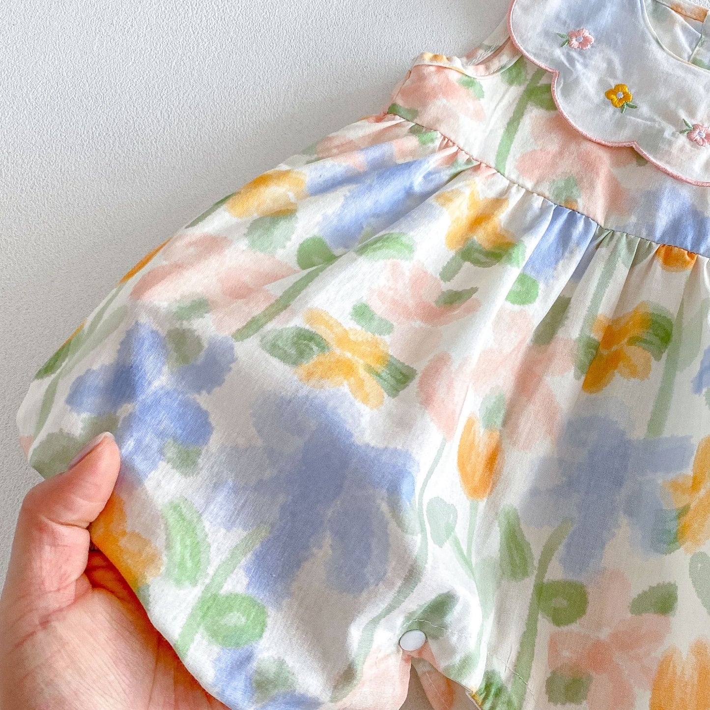 Summer Arrival Baby Girls Sleeveless Crew Neck Floral Pattern Rompers, MyKids-USA®, Baby & Children's One-Pieces, MyKids-USA -  -  -  -  -  -  - .