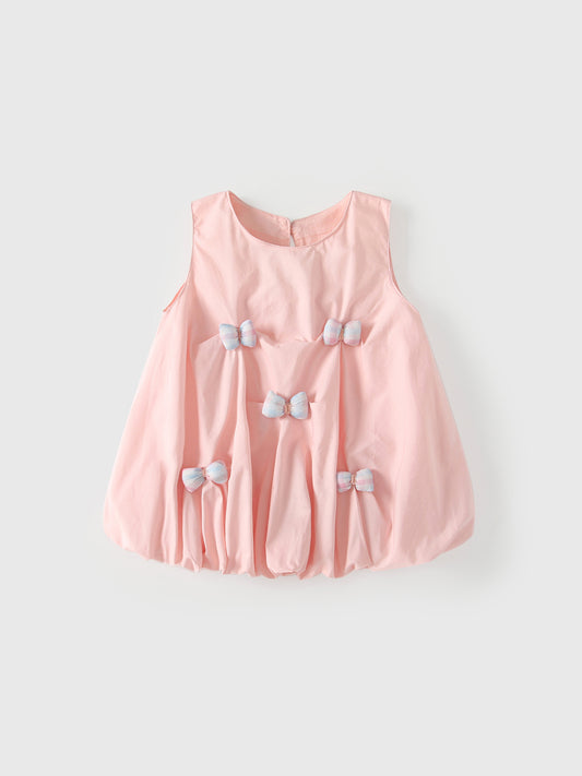 Summer Arrival Sleeveless Butterfly-bows Pattern Dress for Stylish Girls, MyKids-USA®, Baby & Children's Dresses, MyKids-USA - Size/Age - 80 (9-12M) - Color - Pink -  -  - TR2605142337-A.