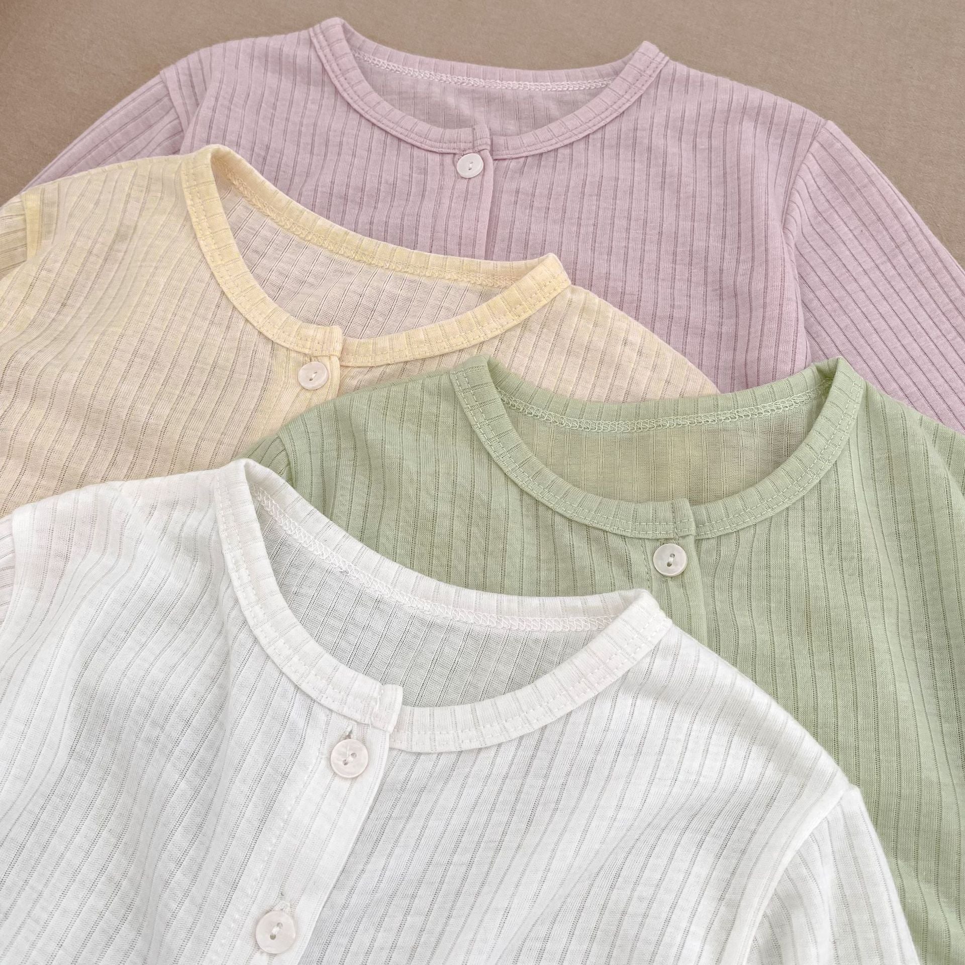 Summer Arrival Baby Girls Simple Long Sleeves Thin Knitted Top, MyKids-USA®, Baby & Toddler Tops, MyKids-USA -  -  -  -  -  -  - 