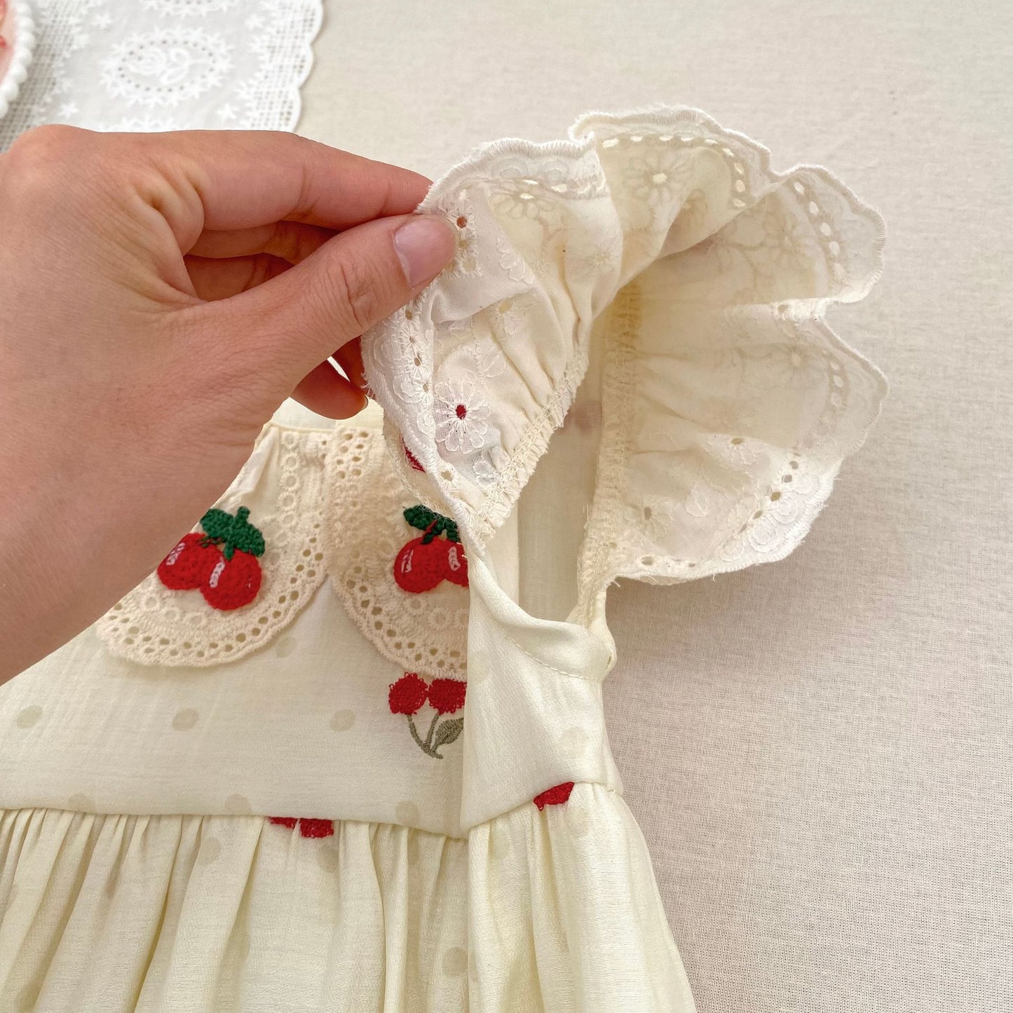 Summer Girls Cute Cherry Pattern Onesies and Dress – Princess Sister Matching Set, MyKids-USA®, Baby & Children's Outfits, MyKids-USA -  -  -  -  -  -  - .