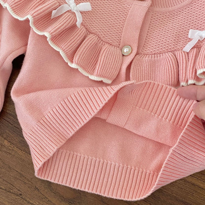 Winter and Autumn Baby Kids Girls Long Sleeves Knitted Cardigan and Flared Pants Knitted Clothing Set, MyKids-USA®, Baby & Toddler Outfits, MyKids-USA -  -  -  -  -  -  - 