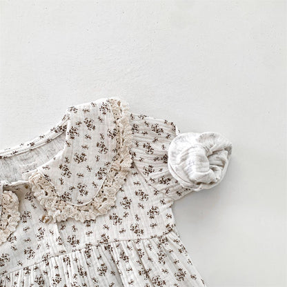 Autumn Arrival Baby Girls Long Sleeves Floral Pattern Onesies, MyKids-USA®, Baby One-Pieces, MyKids-USA -  -  -  -  -  -  - 