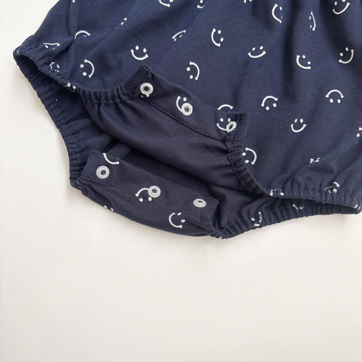 Summer Baby Kids Unisex Solid Color Short Sleeves T-shirt and Smiling Face Pattern Onesies Overalls Clothing Set, MyKids-USA®, Baby & Toddler Outfits, MyKids-USA -  -  -  -  -  -  - 