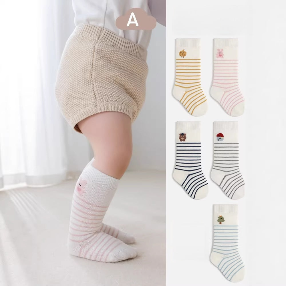 Autumn and Spring Baby Boys and Girls Cute Cartoon and Striped Pattern Socks 1 Lot=3-Pair Set, MyKids-USA®, Baby & Toddler Socks & Tights, MyKids-USA -  -  -  -  -  -  - .