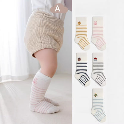Autumn and Spring Baby Boys and Girls Cute Cartoon and Striped Pattern Socks 1 Lot=3-Pair Set, MyKids-USA®, Baby & Toddler Socks & Tights, MyKids-USA -  -  -  -  -  -  - .