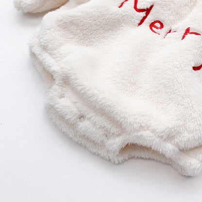 Winter Arrival Baby Unisex Long Sleeves Letters Pattern Fluffy Cute Christmas Onesies, MyKids-USA®, Baby One-Pieces, MyKids-USA -  -  -  -  -  -  - 