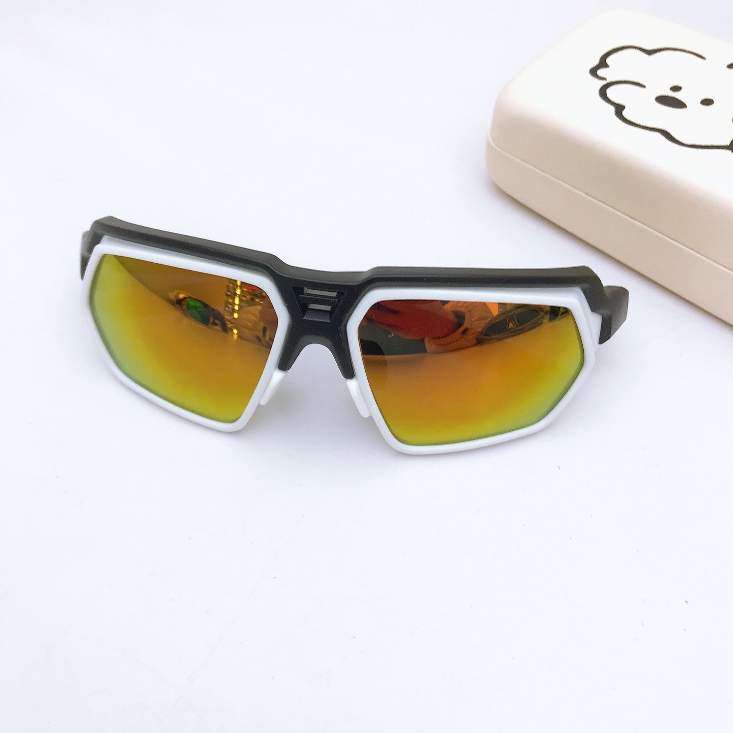 Fashionable Boys’ Sunglasses – UV Shielding & Trendy Design for Outdoor Fun, MyKids-USA®, Sunglasses, MyKids-USA - Size/Age - Average Size (0-12Y） - Color - Red -  -  - TR2601281016-E.