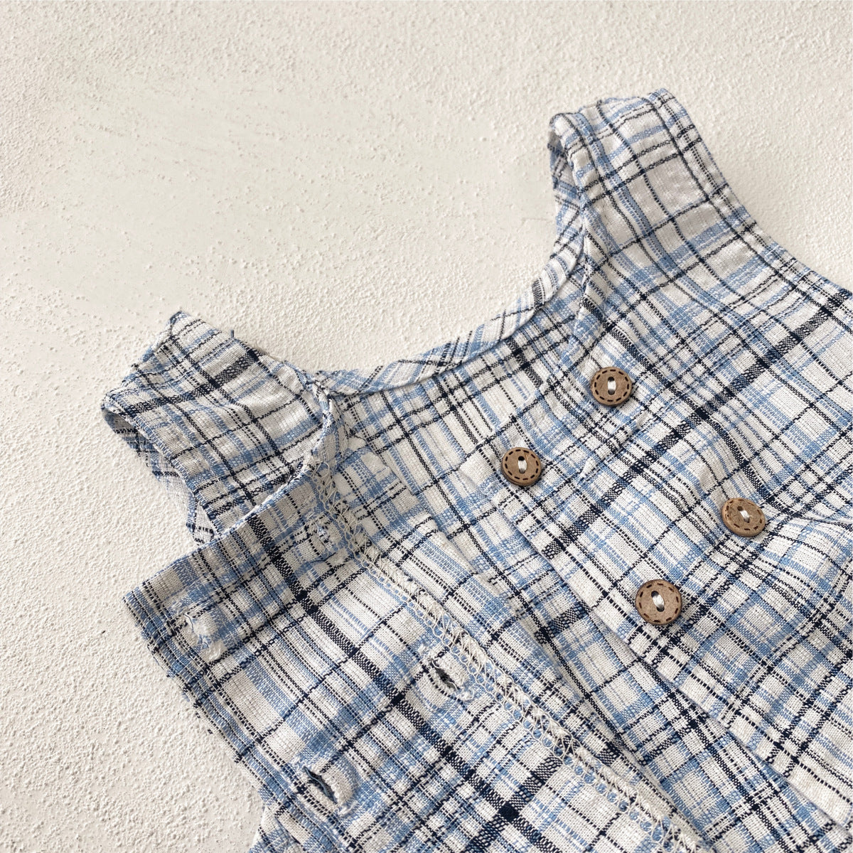 Arrival Summer Baby Kids Plaid VestArrival Summer Baby Kids Plaid Vest