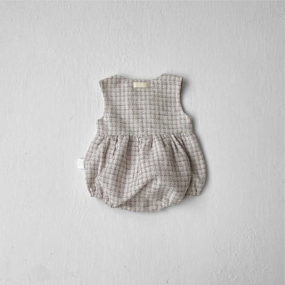 MyKids-USA® Autumn Arrival Baby Kids Girls Fashion Sleeveless Plaid Bodysuit