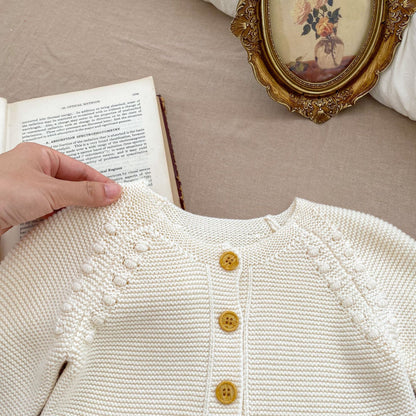 Infant Baby Girl In New Autumn Long-Sleeved Cardigan