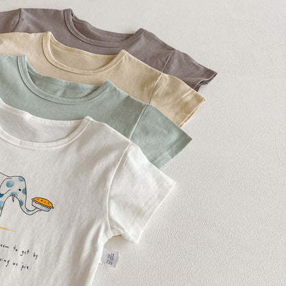 Summer Boys and Girls’ Cartoon and Letters Pattern T-shirt in European and American Style, MyKids-USA®, T-Shirts, MyKids-USA -  -  -  -  -  -  - .