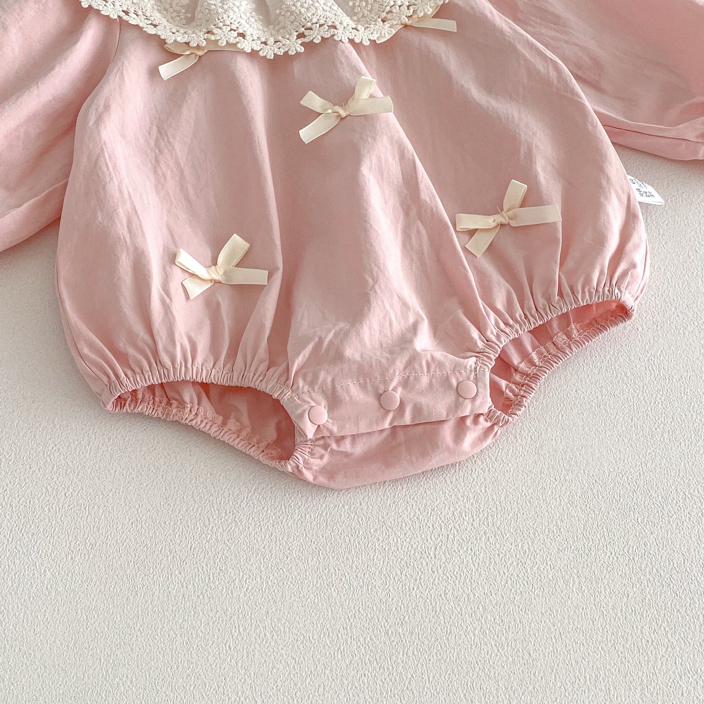 Spring and Autumn Arrival Baby Girls Long Sleeves Cute Floral Collar Pink Bodysuit, MyKids-USA®, Baby One-Pieces, MyKids-USA -  -  -  -  -  -  - .