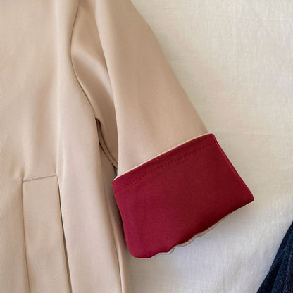 Spring Arrival Baby Kids Girls Color Patchwork Long Sleeves Turn-down Collar Coat, MyKids-USA®, Baby & Toddler Coats & Jackets, MyKids-USA -  -  -  -  -  -  - .