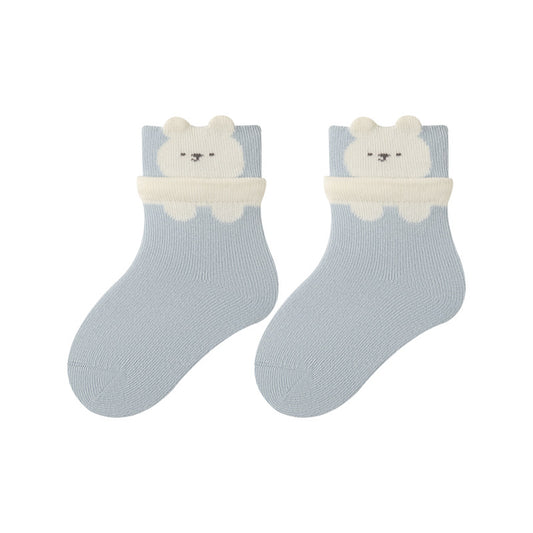 Autumn and Spring Baby Unisex Breathable Animals Cartoon Pattern Color Patchwork Socks, MyKids-USA®, Baby & Toddler Socks & Tights, MyKids-USA - Size/Age - XS (0-6M) - Color - Blue -  -  - TR2601311059-A.