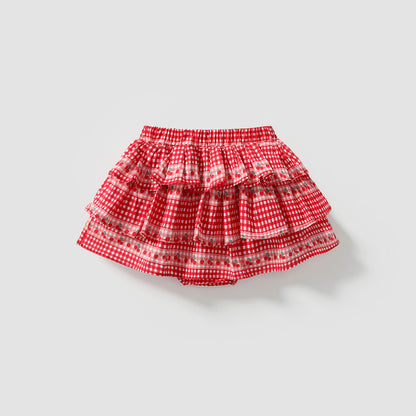 Summer Hot Selling Kids Girls Fruits Pattern Casual Plaid Skirt, MyKids-USA®, Skirts, MyKids-USA -  -  -  -  -  -  - .