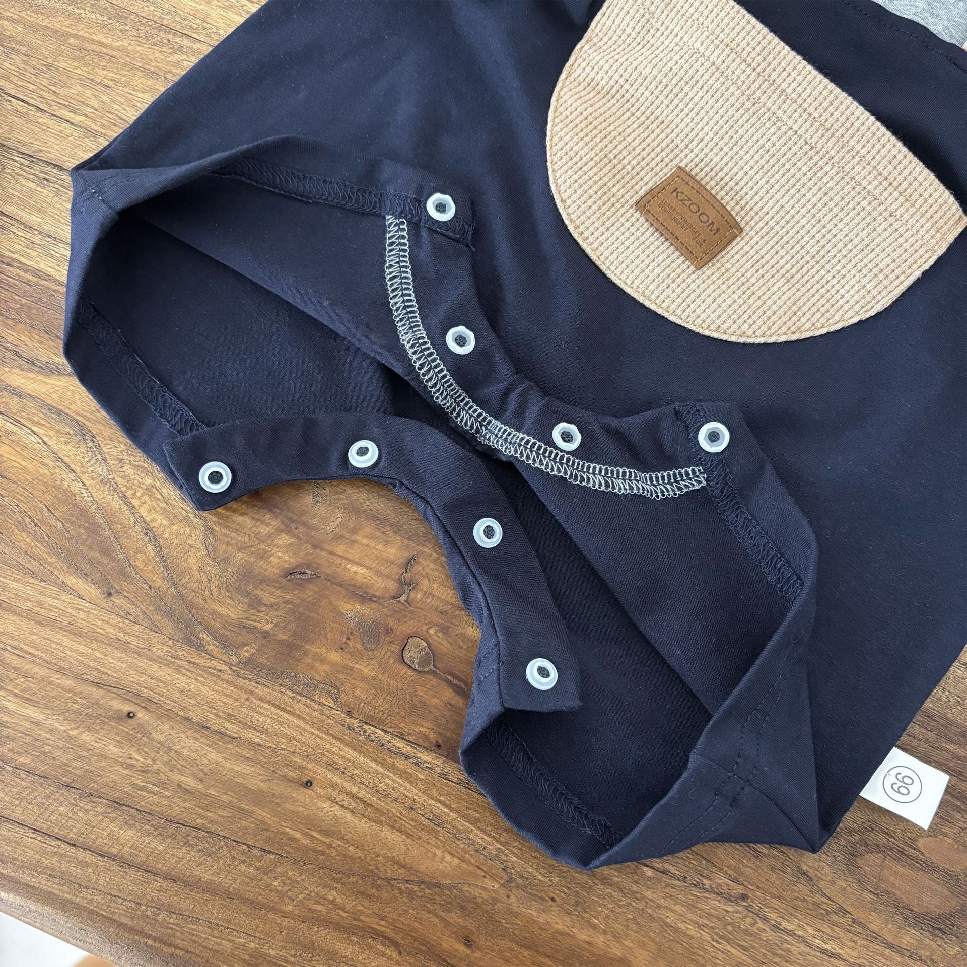 Design Summer Baby Kids Boys Teddy Bear Pattern Color Patchwork Short Sleeves Romper, MyKids-USA®, Baby One-Pieces, MyKids-USA -  -  -  -  -  -  - 