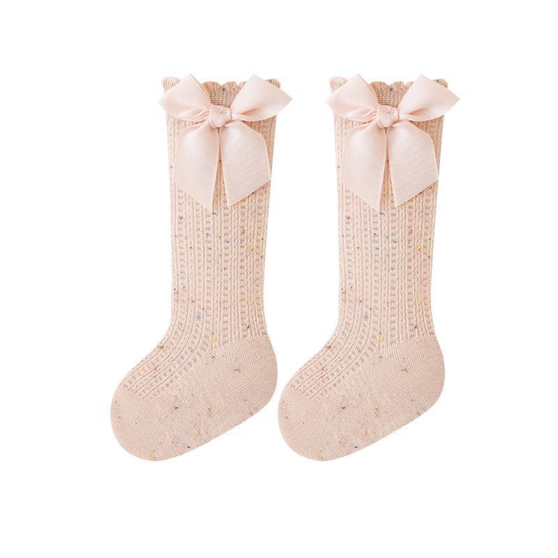Summer and Spring Baby Kids Girls Breathable Cute Dots Pattern Stockings, MyKids-USA®, Baby & Toddler Socks & Tights, MyKids-USA - Size/Age - XS (0-6M) - Color - Pink -  -  - TR2604272301-C.