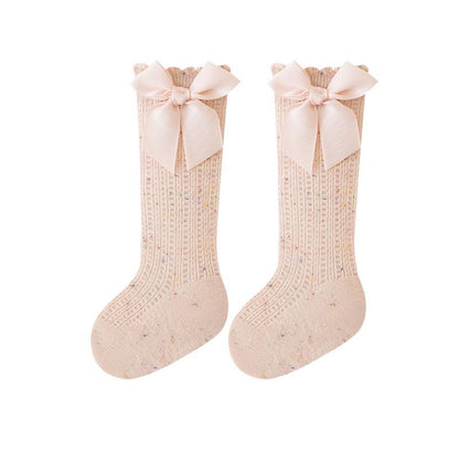 Summer and Spring Baby Kids Girls Breathable Cute Dots Pattern Stockings, MyKids-USA®, Baby & Toddler Socks & Tights, MyKids-USA - Size/Age - XS (0-6M) - Color - Pink -  -  - TR2604272301-C.