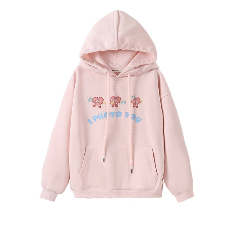 Arrival Autumn Kids Girls Long Sleeves Cartoon Embroidered Pattern Hoodie and Plaid Skirt Clothing Set
