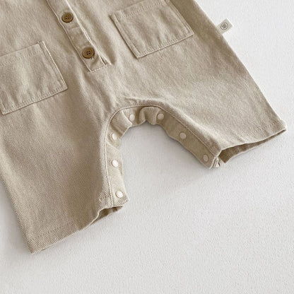 Summer Arrival Baby Unisex Solid Color Sleeveless Rompers Overalls, MyKids-USA®, Baby One-Pieces, MyKids-USA -  -  -  -  -  -  - 