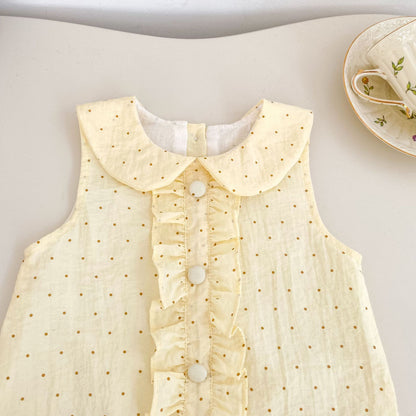 Summer Arrival Baby Girls Sleeveless Dots Pattern Dress, MyKids-USA®, Baby & Children's Dresses, MyKids-USA -  -  -  -  -  -  - .