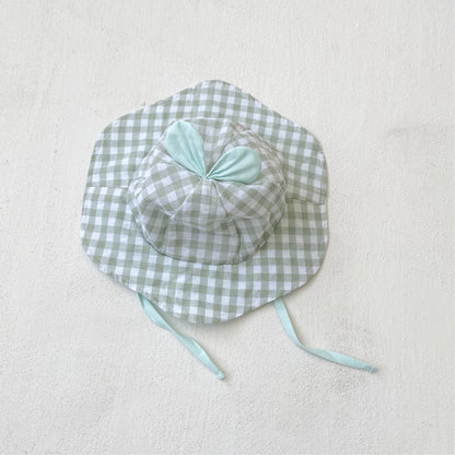 Summer Baby Kids Sleeveless Plaid Pattern Onesies and Hat Casual Clothing Set for Girls, MyKids-USA®, Baby & Toddler Outfits, MyKids-USA -  -  -  -  -  -  - 