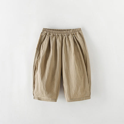 Arrival Summer Kids Solid Color Loose Fit Casual Pants