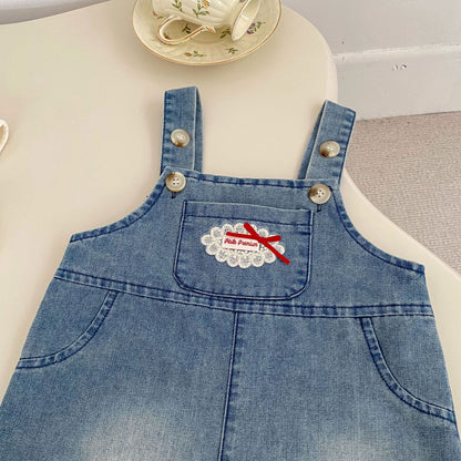 Design Summer Baby Kids Girls Sleeveless Embroidered Overalls, MyKids-USA®, Baby & Children's One-Pieces, MyKids-USA -  -  -  -  -  -  - .
