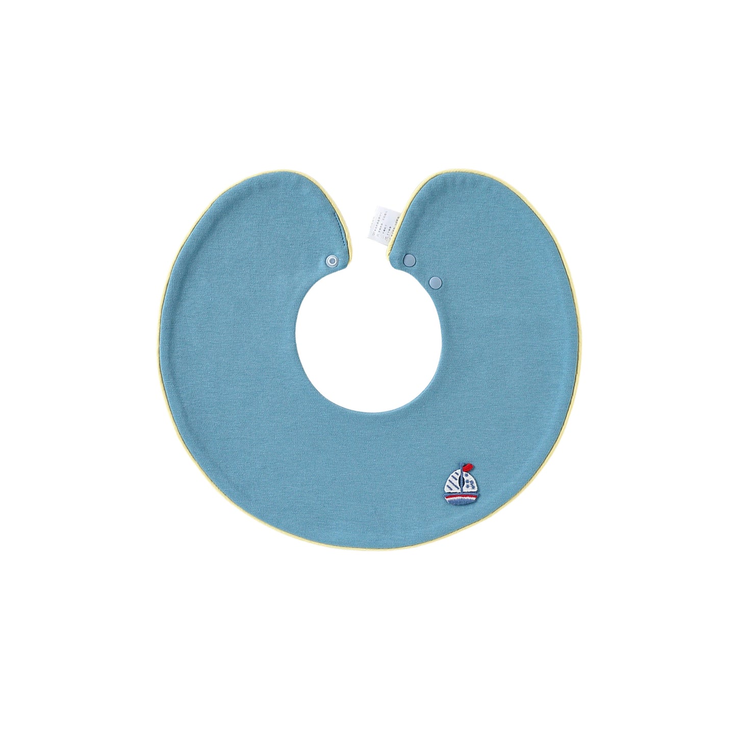 Adorable Cartoon and Fruits Pattern Cotton Snap-on Round Shaped Bib, MyKids-USA®, Bibs, MyKids-USA® - Size/Age - S (0-1Y) - Color - Navy Blue (Dark Blue) -  -  - TR2604242323-E.