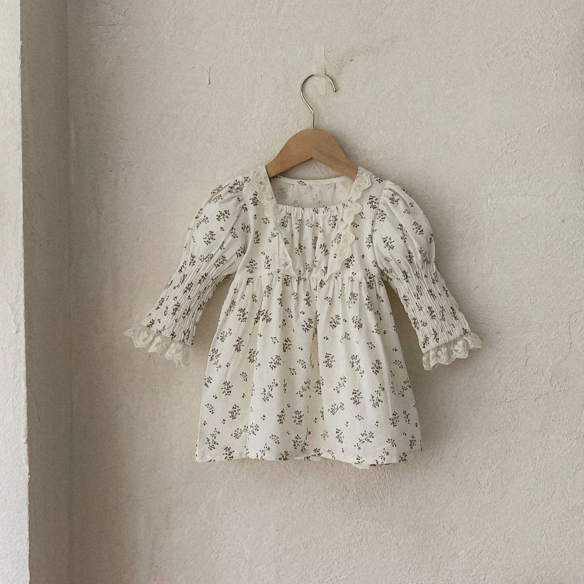 MyKids-USA® Autumn Arrival Baby Kids Girls Princess Long Sleeves Square Neck Floral Dress