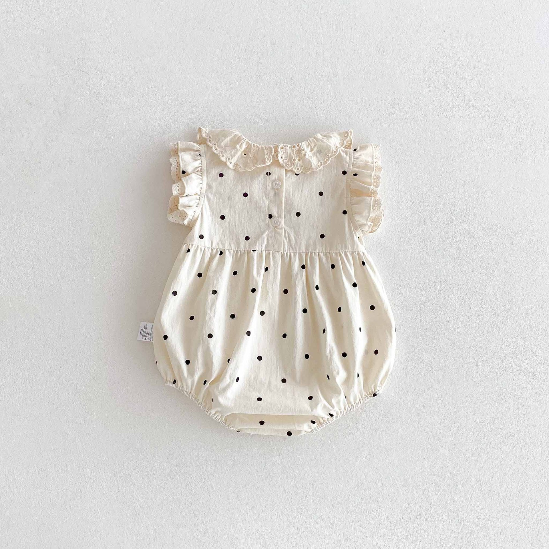 Summer Arrival Baby Girls Cute Dots Pattern Fly Sleeves Onesies, MyKids-USA®, Baby One-Pieces, MyKids-USA -  -  -  -  -  -  - 