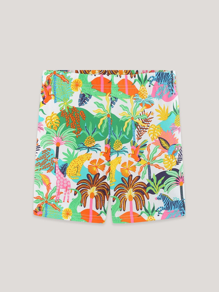 Arrival Summer Baby Kids Girls Jungle Cartoon Pattern Shorts
