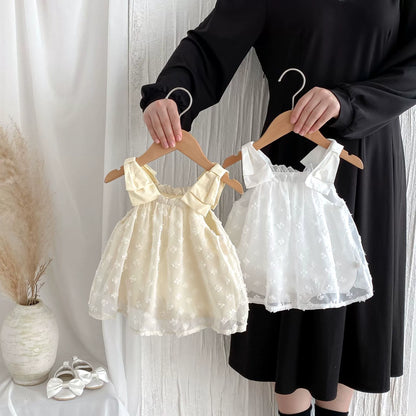 Summer Arrival Baby Girls Flowers Jacquard Tulle Design Sleeveless Dress, MyKids-USA®, Baby & Toddler Dresses, MyKids-USA -  -  -  -  -  -  - 