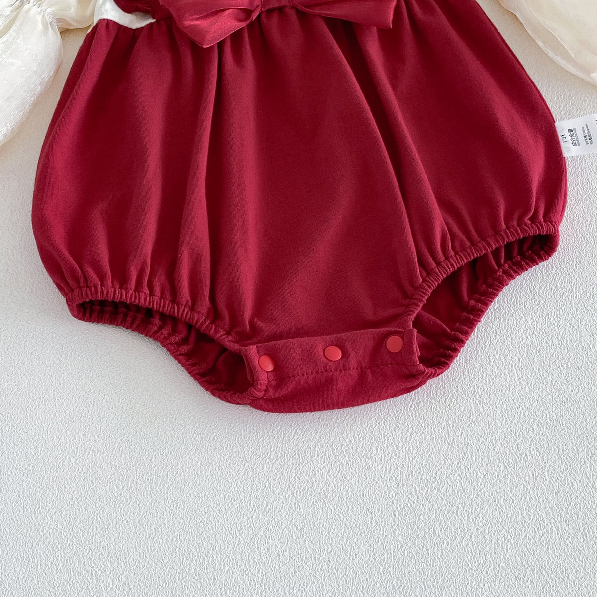MyKids-USA® Baby Girls Long Sleeves Color Patchwork Bodysuit