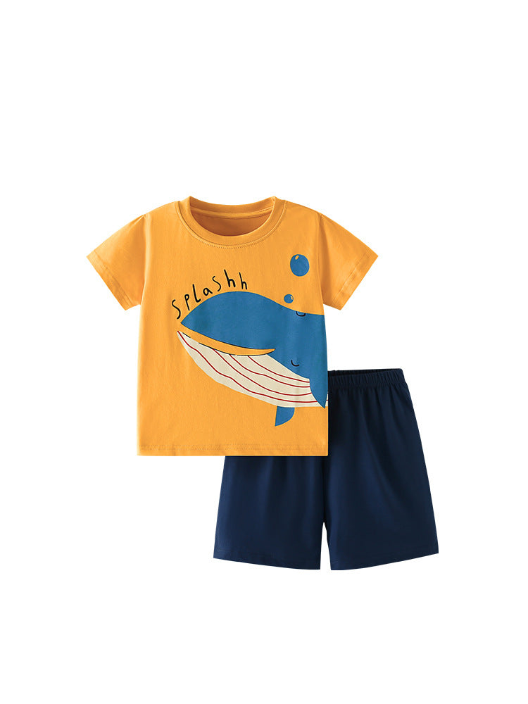 Summer Baby Kids Fish Pattern T-shirt and Shorts Clothing Set for Boys, MyKids-USA®, Baby & Toddler Outfits, MyKids-USA -  -  -  -  -  -  - 