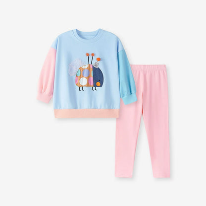Spring and Autumn Girls Animals Cartoon Pattern Color Patchwork Long Sleeves Sweatshirt and Pants Clothing Set, MyKids-USA®, Baby & Toddler Outfits, MyKids-USA -  -  -  -  -  -  - 