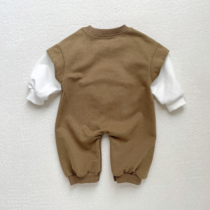 Autumn and Winter Arrival Baby Unisex Long Sleeves Casual Cartoon Pattern Rompers, MyKids-USA®, Baby One-Pieces, MyKids-USA -  -  -  -  -  -  - 