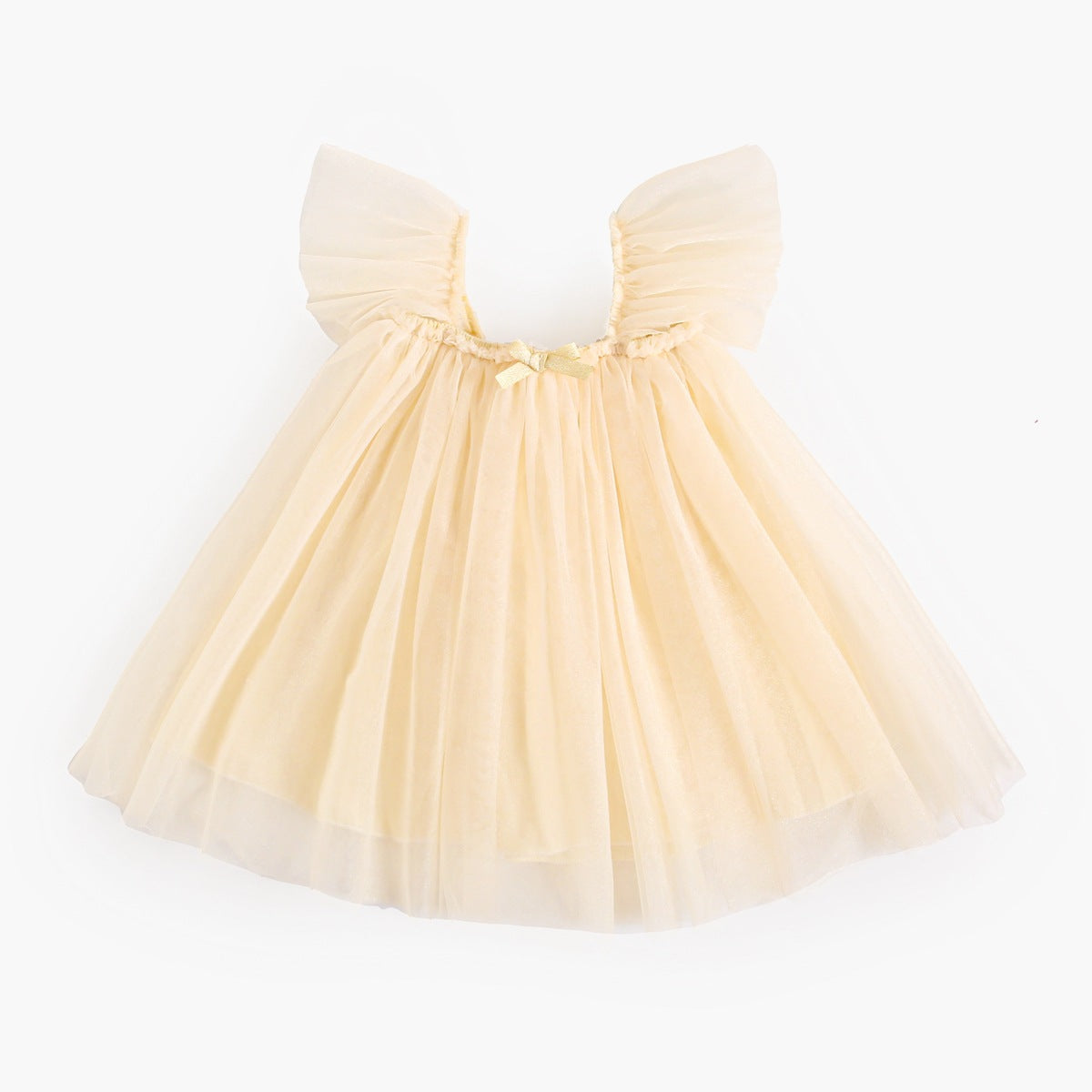 Summer Arrival Baby Girls Holiday Solid Color Princess Square Neck Mes MyKids-USA Summer Arrival Baby Girls Holiday Solid Color Princess Square Neck Mes MyKids-USA